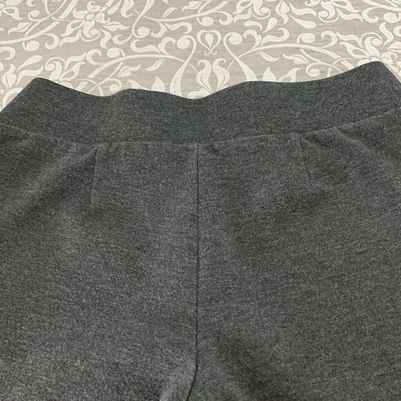 Kasper Pants Women 10 P Gray Ponte Stretch Knit Straight Leg High Waist Pullon - Picture 10 of 11